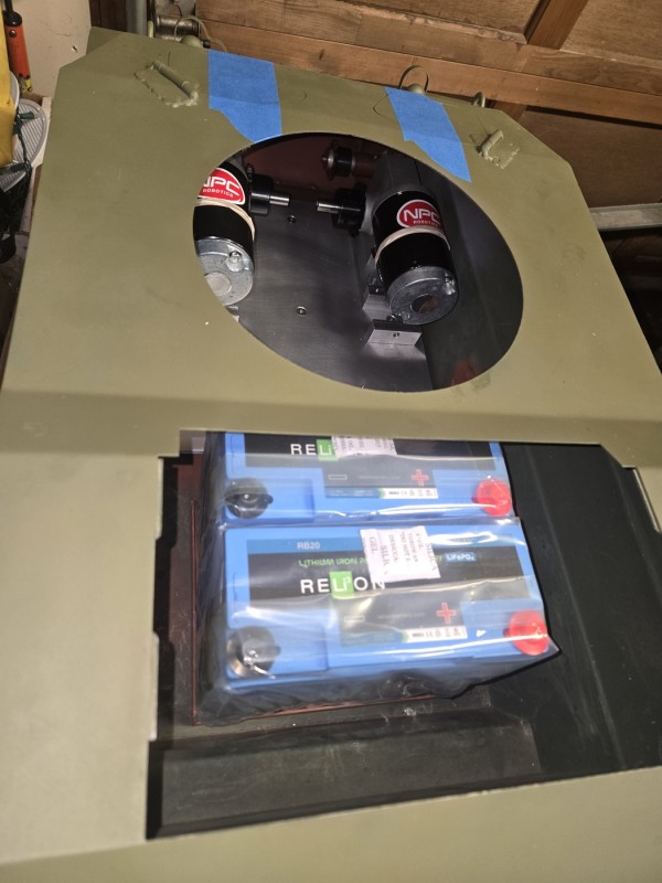 Test fit of batteries